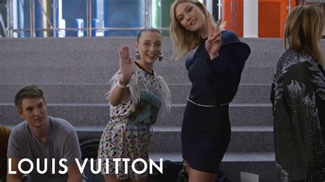 Karlie Kloss and Emma Chamberlain at the Women's Fall